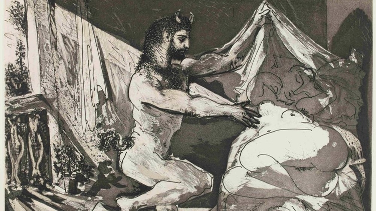 AT_PabloPicasso_BritishMuseum_press2011.jpg Representative image | Faun uncovering a sleeping woman by Pablo Picasso, from Vollard Suite