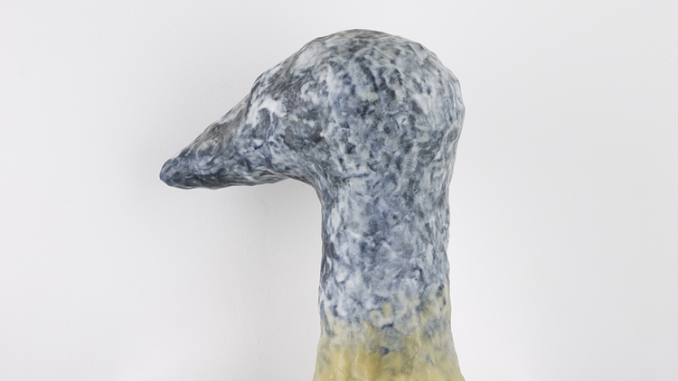 Katie Cuddon, Listening with a Finger in Their Ear, 2011 (glazed ceramic & wax).jpg