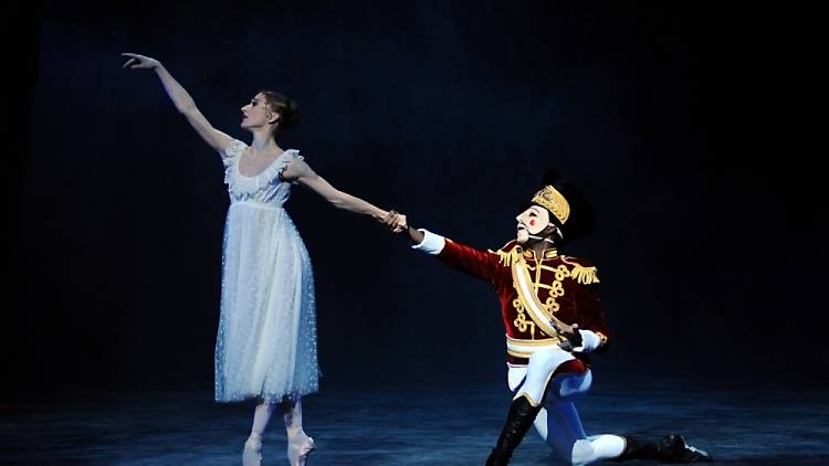 English National Ballet, The Nutcracker.  Daria Klimentova as Clara and Junor Souza as The Nutcracker, photocredit Annabel Moeller (3).JPG