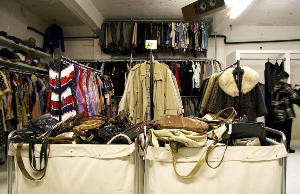 East End Thrift Store Shopping In Stepney London