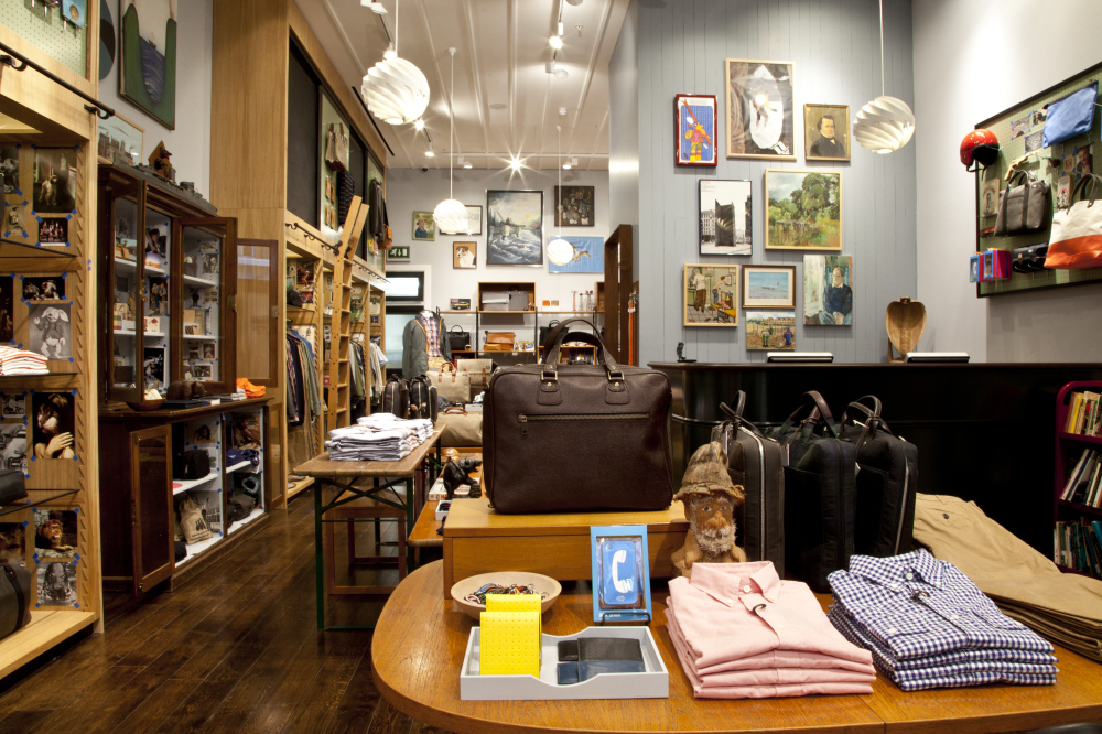 Menswear stores store