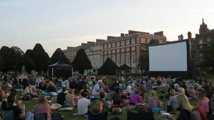 Watch a movie in the shadow of a London landmark  