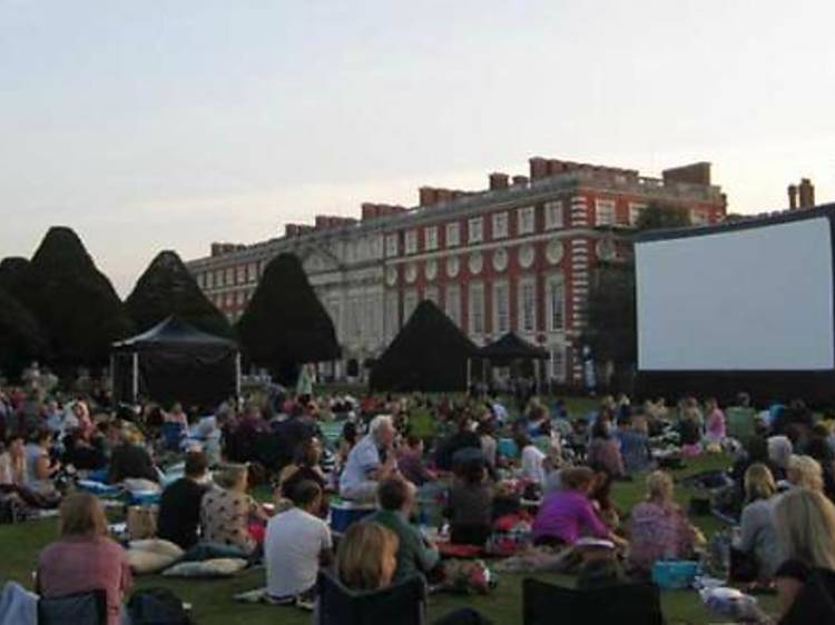 Watch a movie in the shadow of a London landmark  