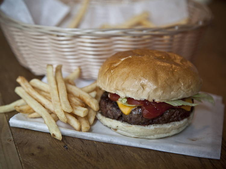 Cheese and bacon burger from Tommi's Burger Joint