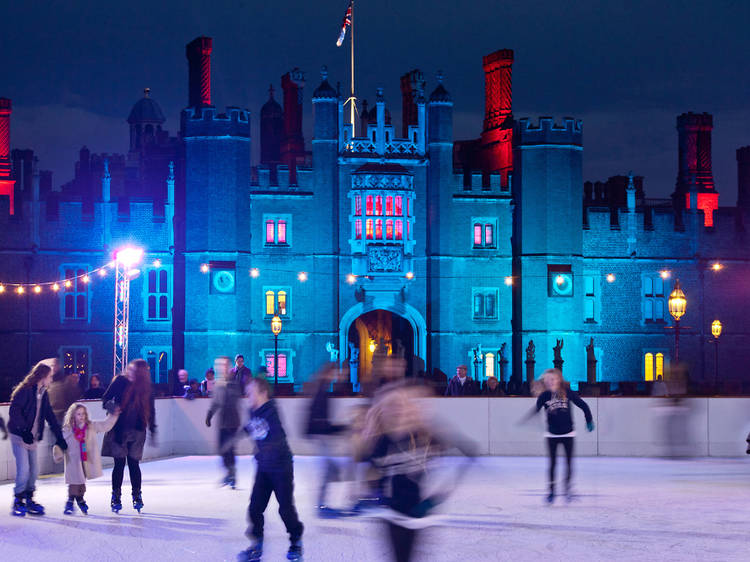 Ice skating in London