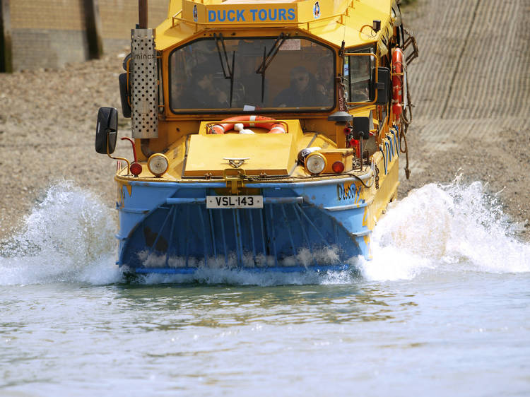 Drive into the Thames with Duck Tours