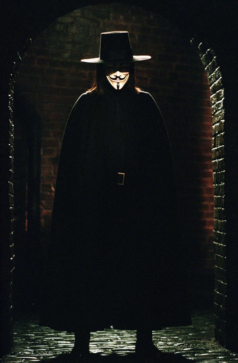 Hugo Weaving como V de Vendetta.