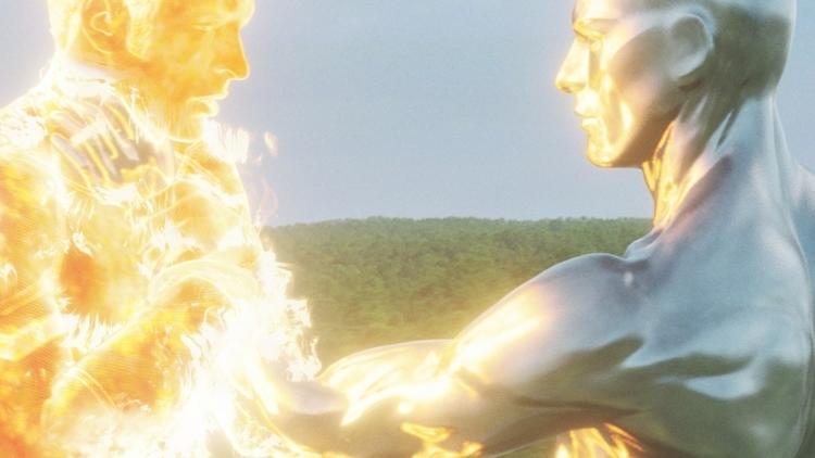 human torch vs silver surfer