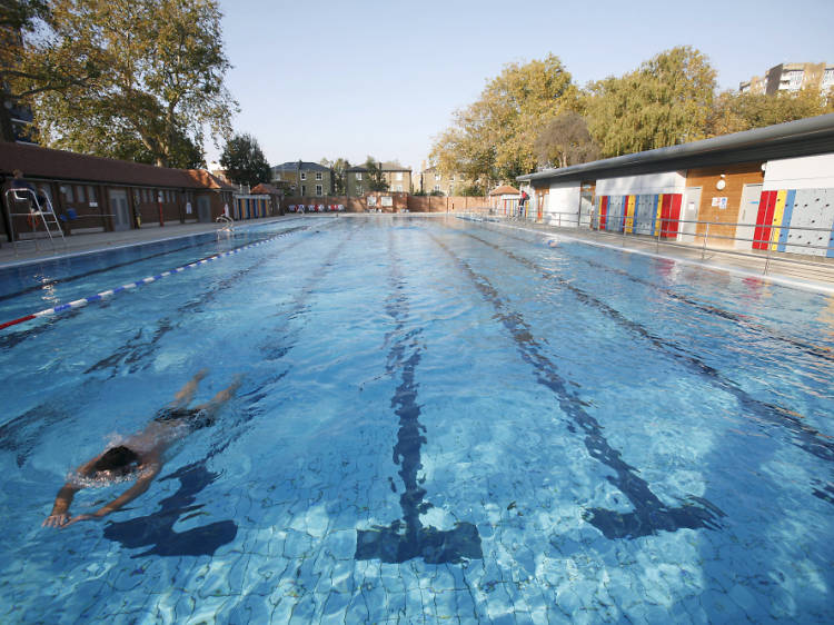 Dive into the warm waters of London Fields Lido