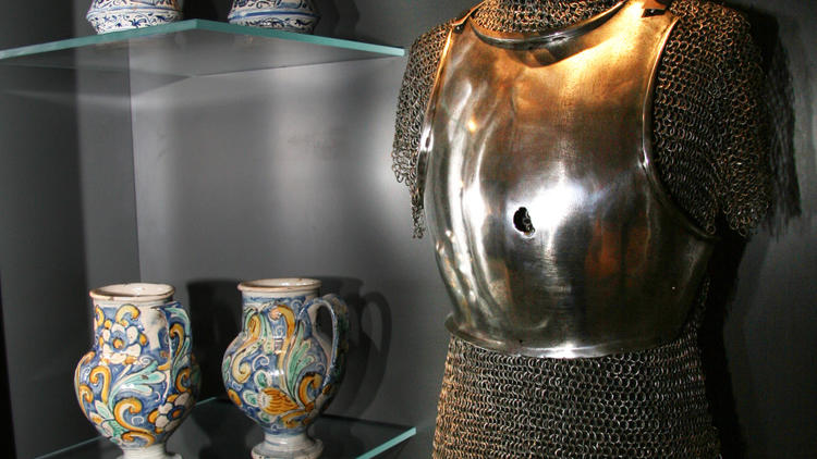 Care and Valour, Pharmacy Jars and Armour, Order of St John.jp