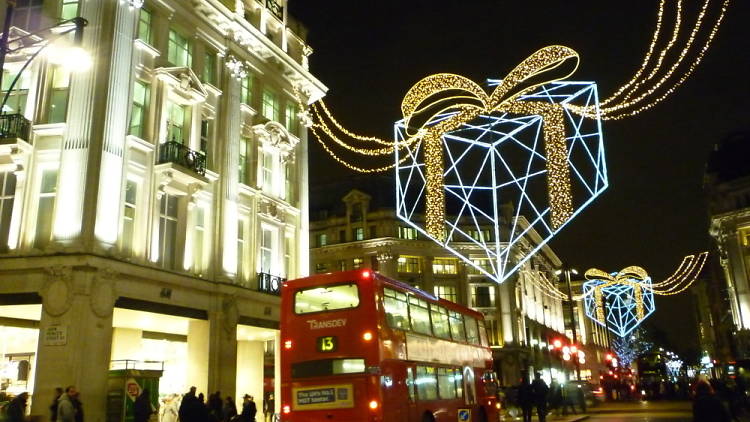 Christmas lights in London