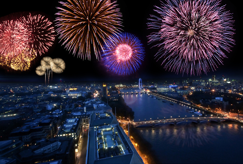 london new year eve 2017 fireworks hd