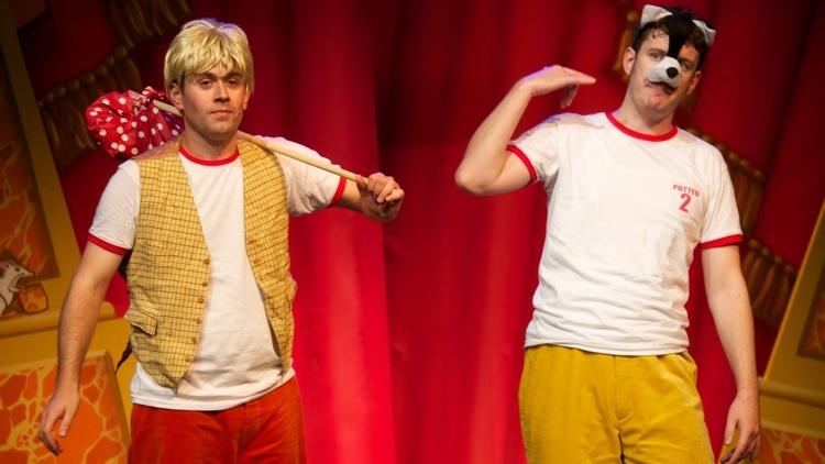 Jefferson Turner and Daniel Clarkson in Potted Panto Press 2010