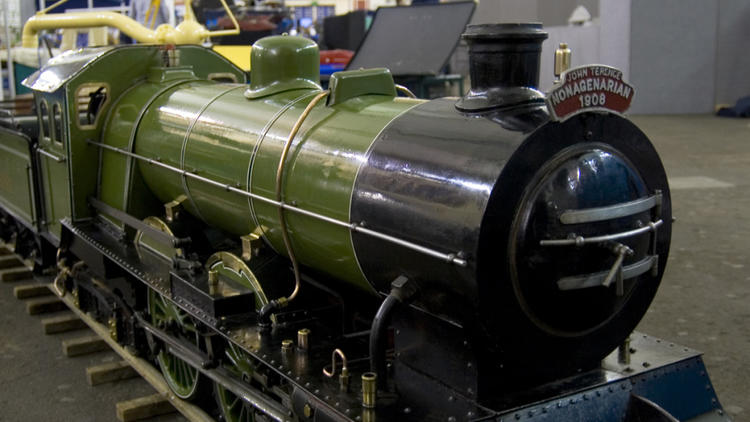 London Model Engineering 100yr old model train.jpg