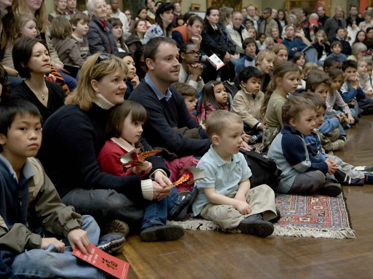 Listen to stories on a magic carpet at the National Gallery