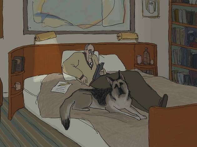 Ackerley writes on bed.jpg Ackerley writes on bed.jpg