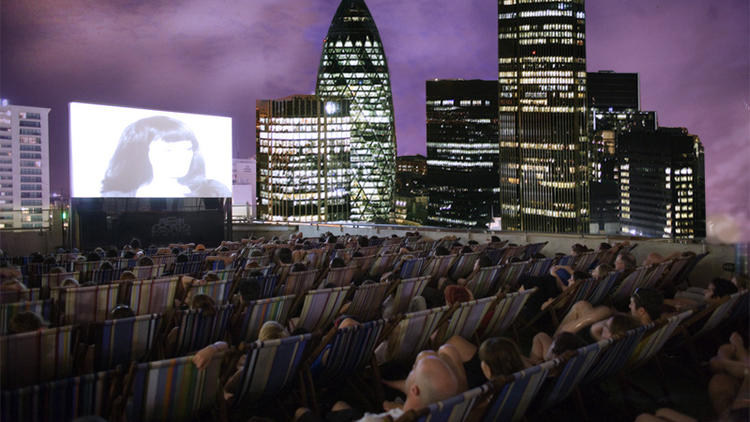 View films alfresco-style