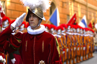 Swiss Guards at St Peter’s Basilica, Rome